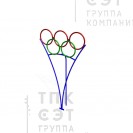 Мишень для бросания мяча «Олимпийские кольца»