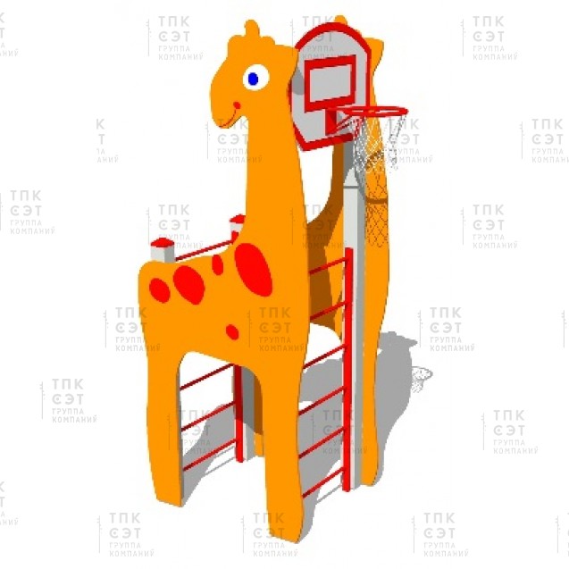 Лаз "Жираф" с баскетбольным щитом